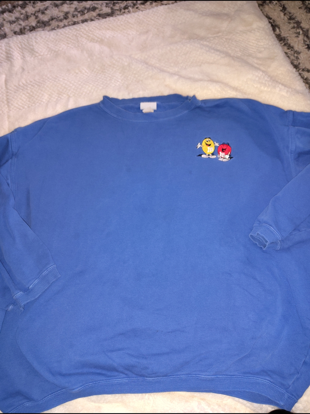 Blue M&M's Graphic Crewneck Sweatshirt